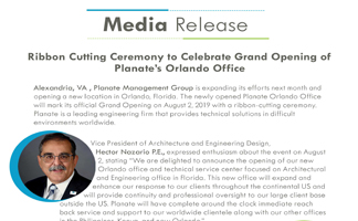 Ribbon Cutting Ceremony to Celebrate Grand Opening of Planate’s Orlando Office 