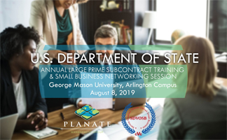 U.S. Department of State – Annual Large Prime Subcontract Training & Small Business Networking Session
