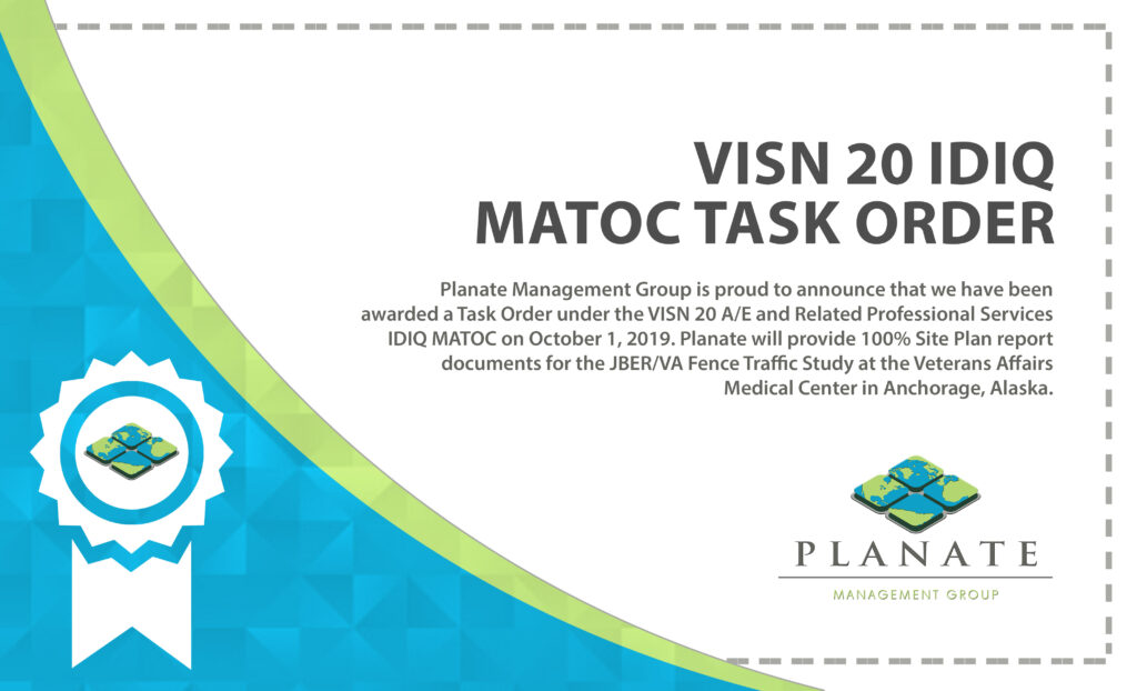 Planate Management Group Wins VISN 20 IDIQ MATOC Task Order for Architectural and Engineering Services