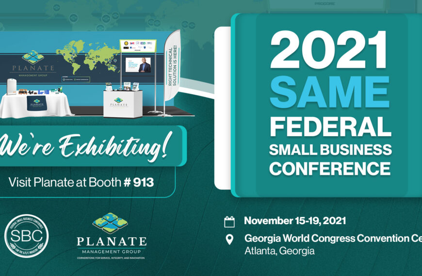 Planate Management Group is Exhibiting at the 2021 SAME Federal Small Business Conference!