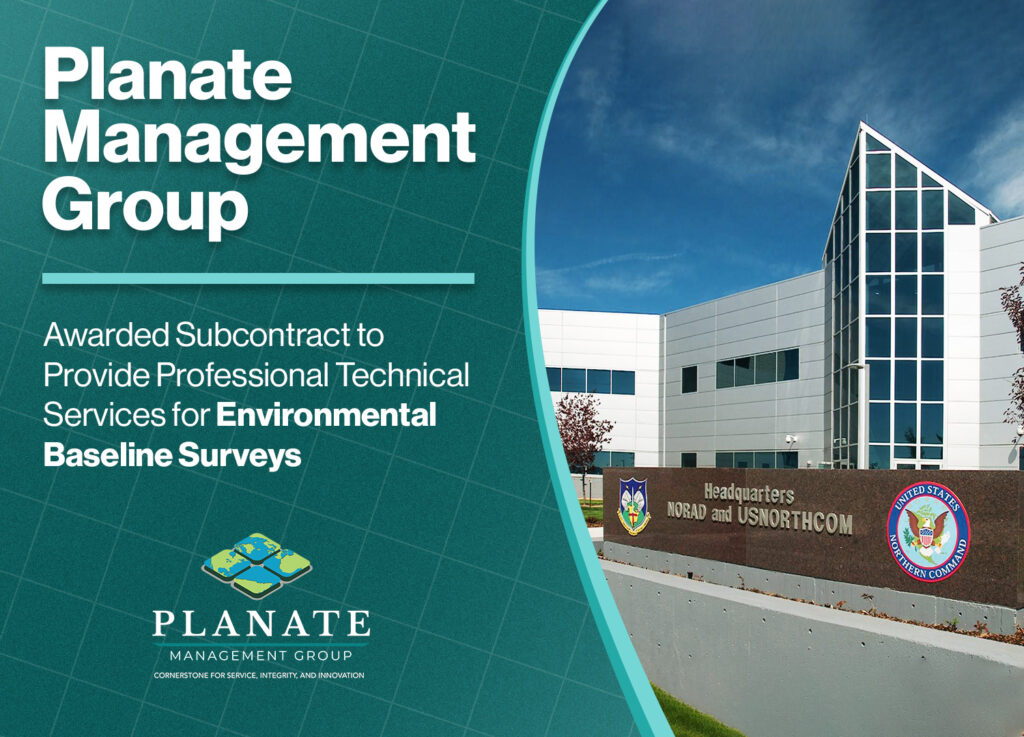 Planate Management Group Awarded Subcontract To Provide Professional Technical Services For Environmental Baseline Surveys
