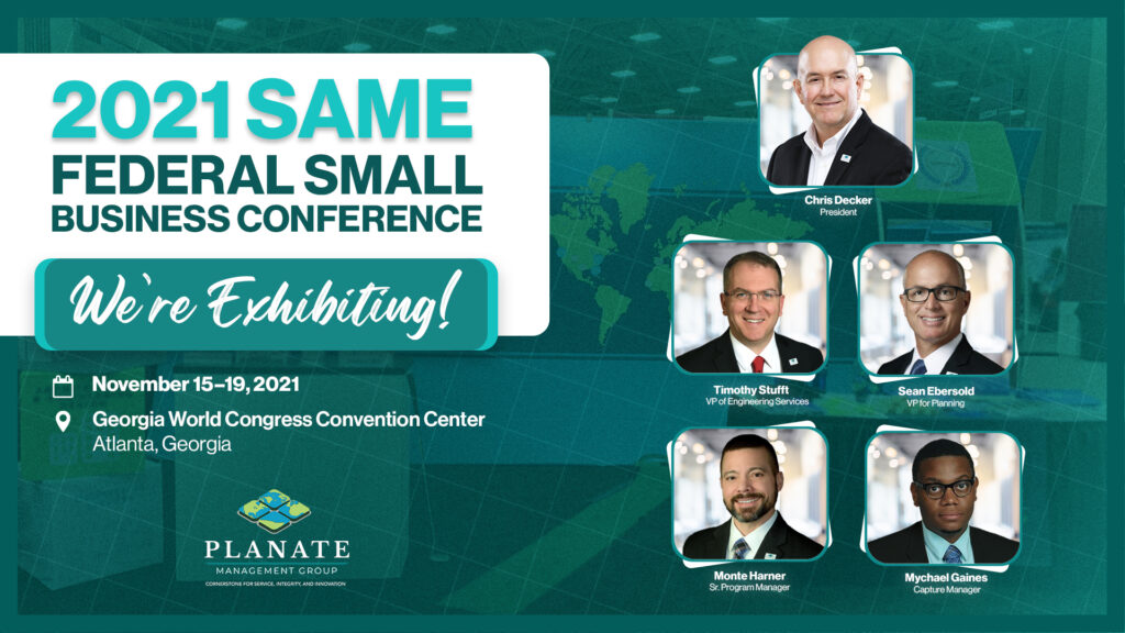 Meet the Planate Management Group Team at the SAME SBC 2021!