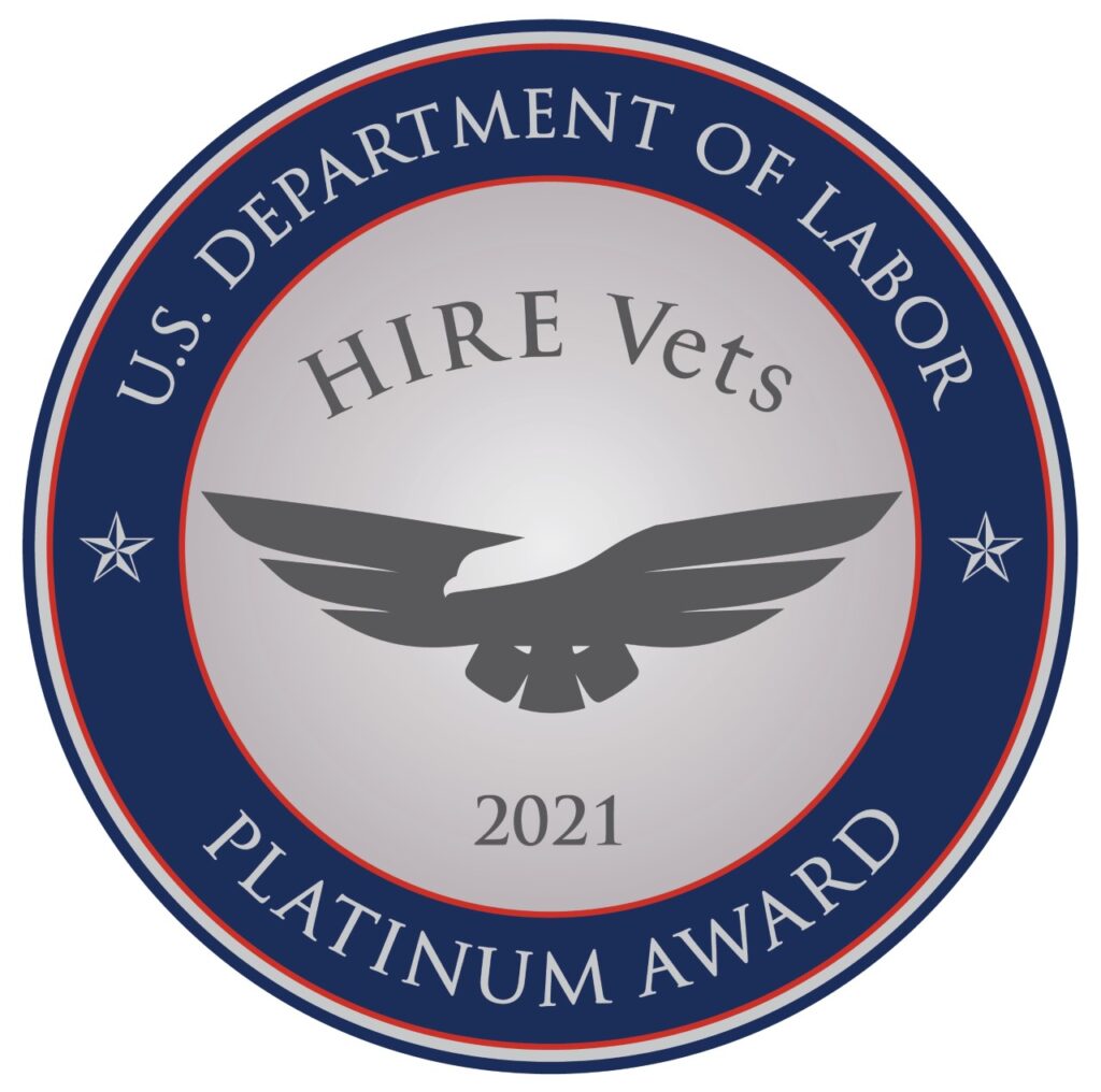 Planate Management Group Has Received The HIRE Vets Platinum Medallion Award