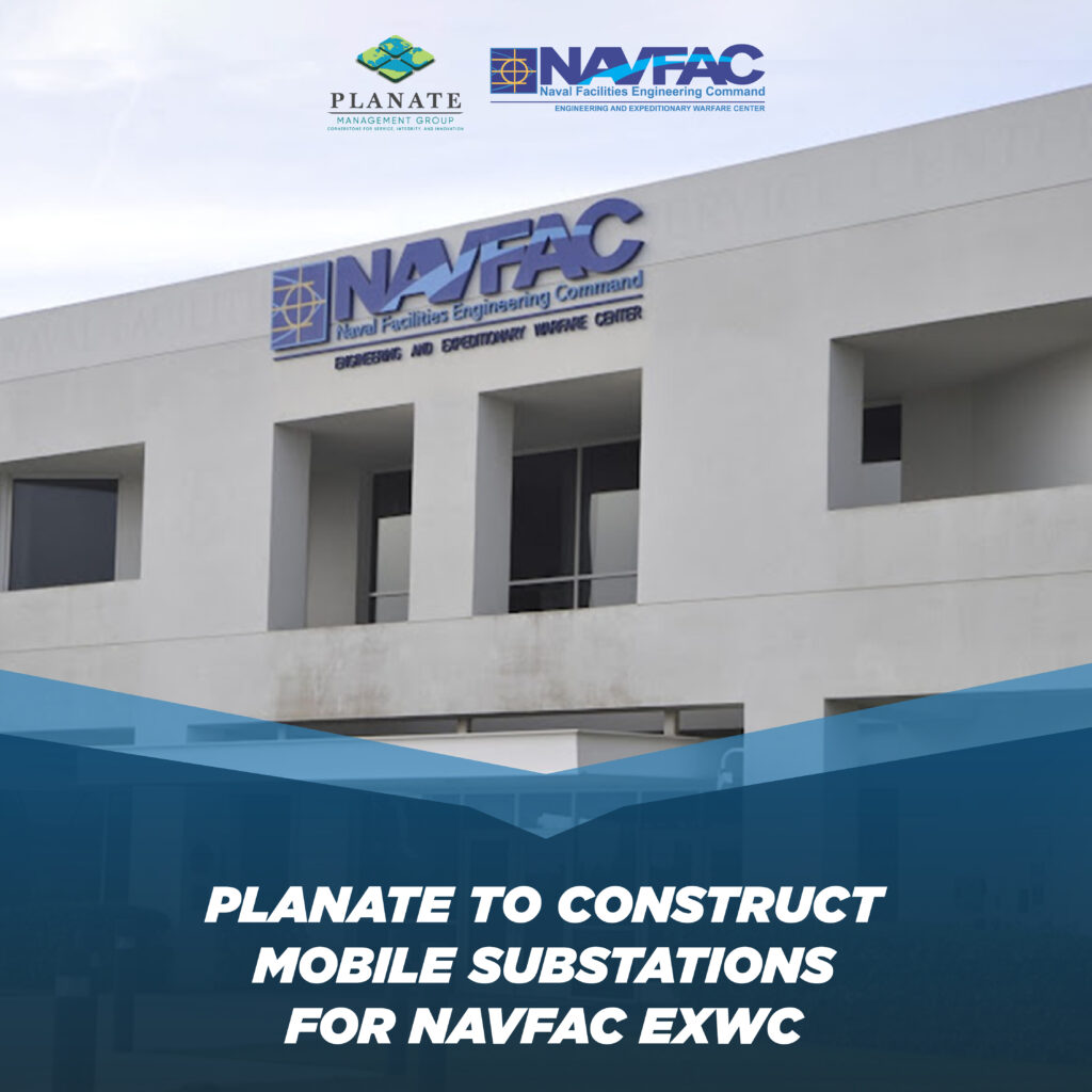 PLANATE TO CONSTRUCT MOBILE SUBSTATION FOR NAVFAC EXWC